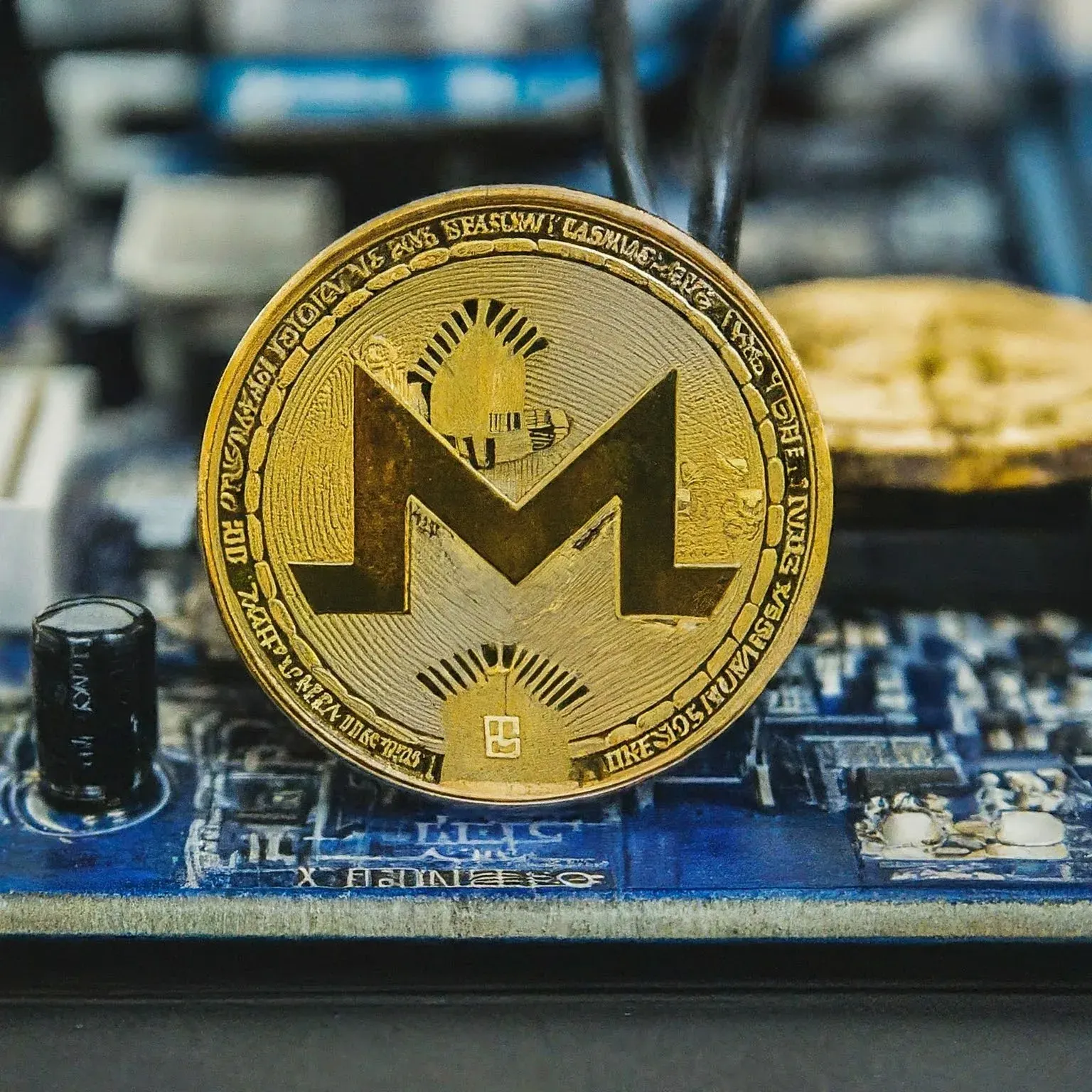 Raspberry Pi board set up for cryptocurrency mining