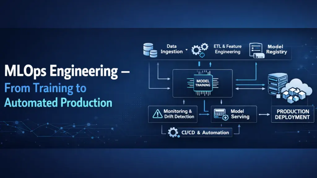 Industrial engineer deploying a machine-learning model to factory equipment