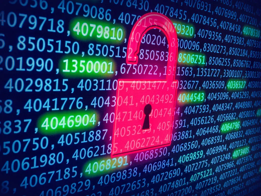 Illustration of the CIA triad in cybersecurity