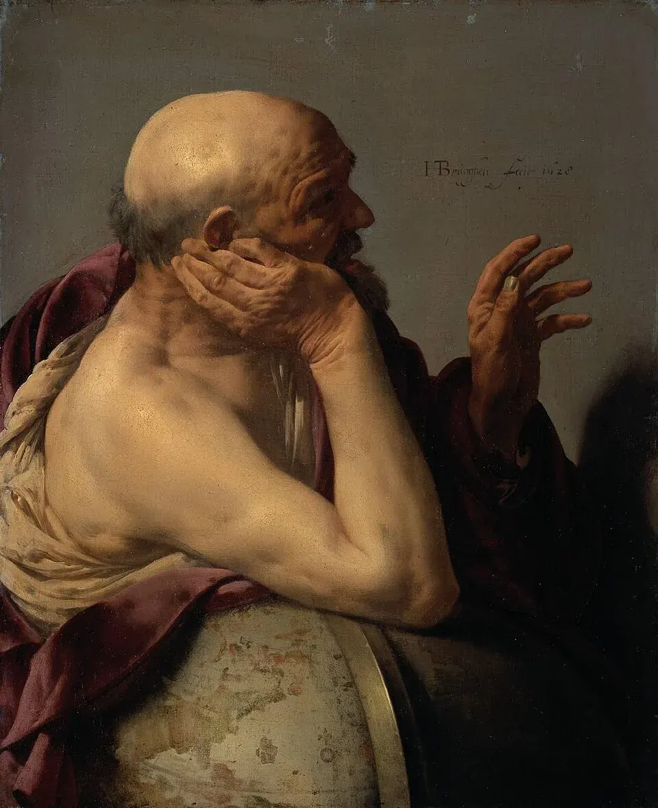 Classical portrait of the Greek philosopher Heraclitus