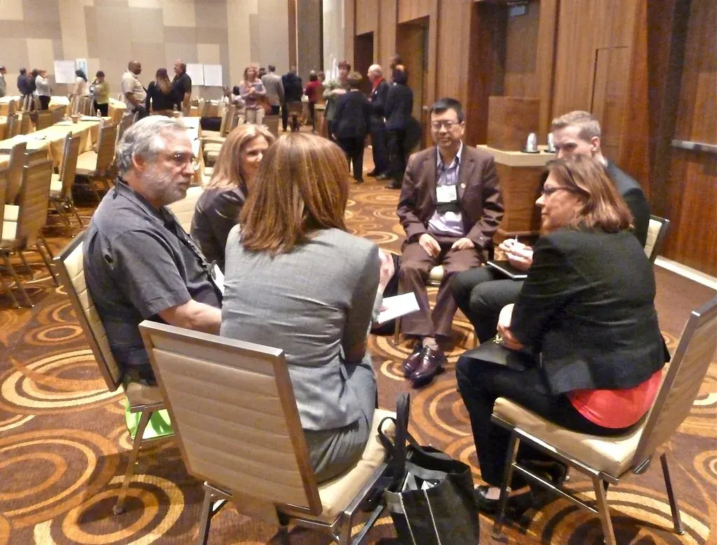 Facilitator leading a collaborative workshop