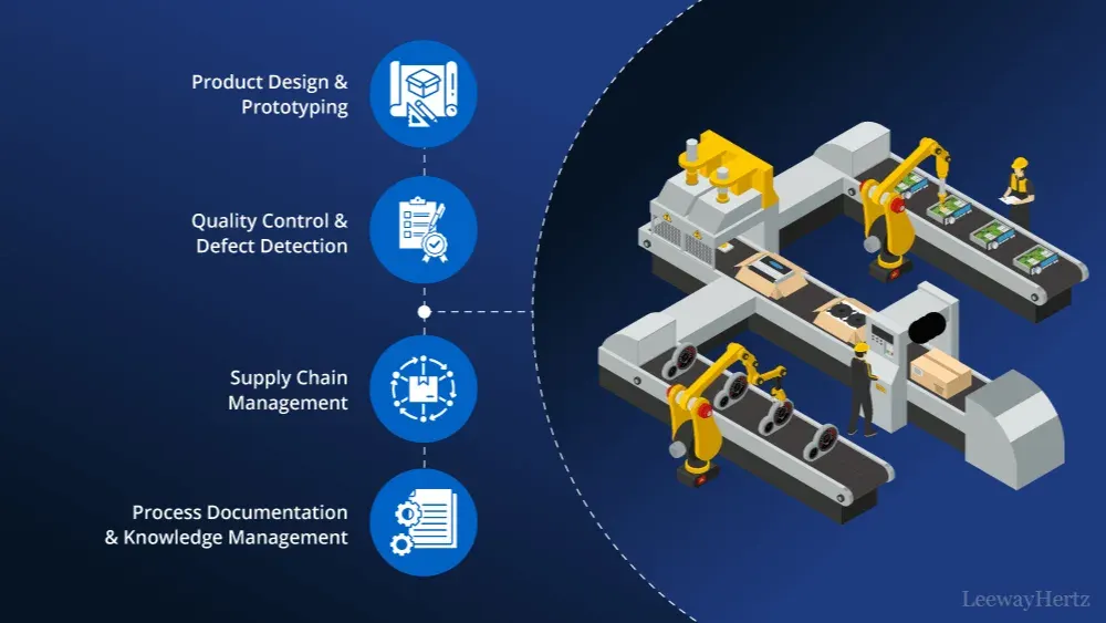 Operator using a generative AI assistant on the factory floor