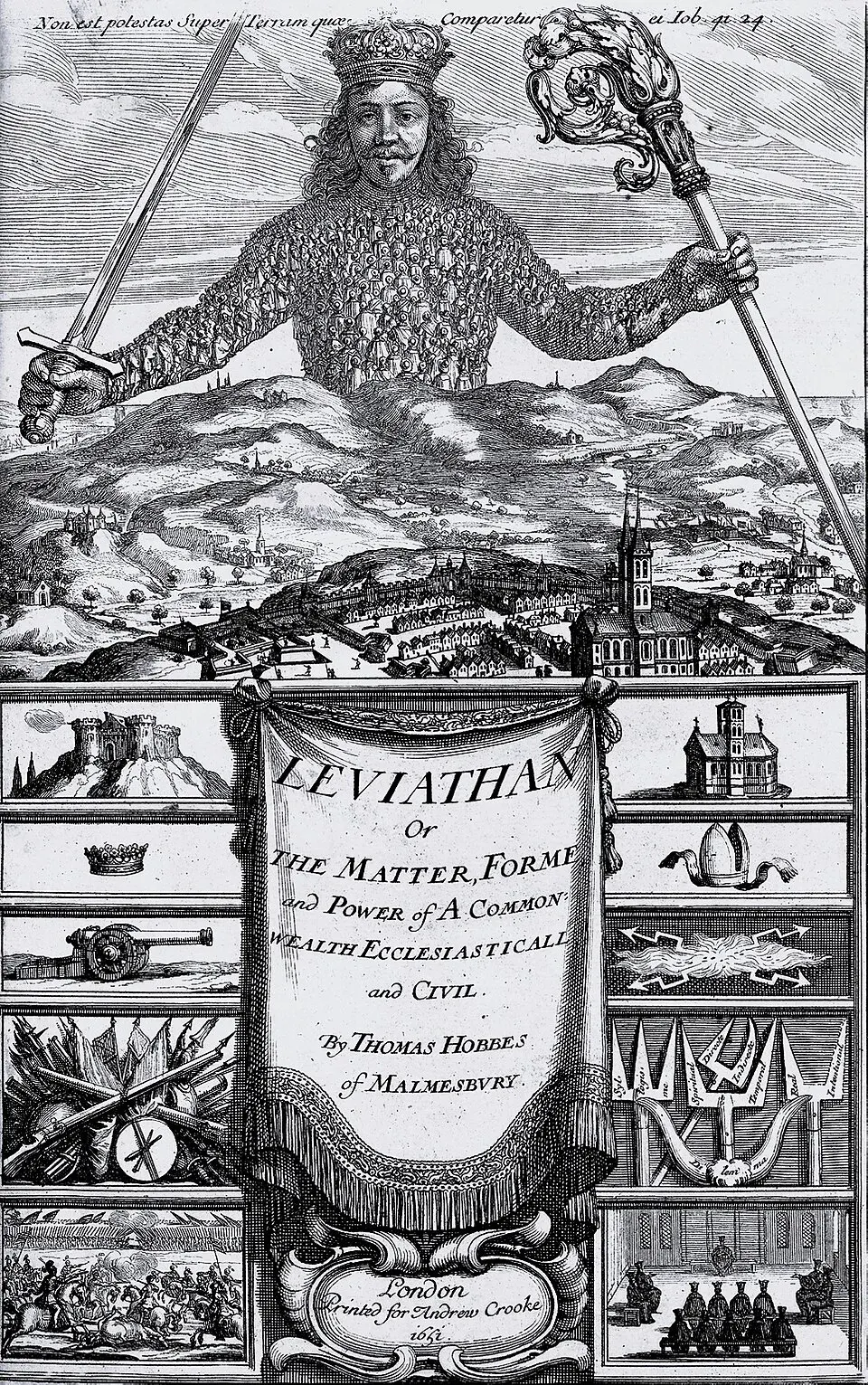 Cover of Leviathan by Thomas Hobbes