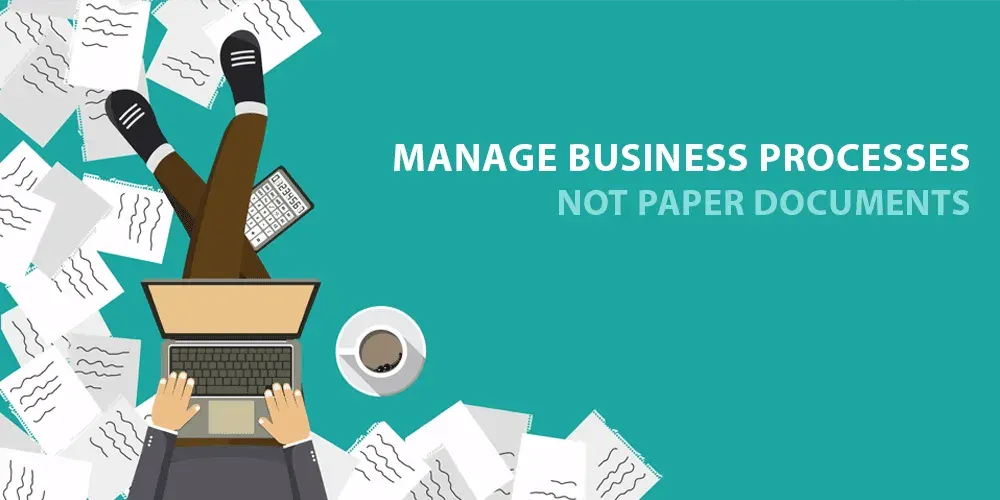 Office converting paper documents into digital workflows