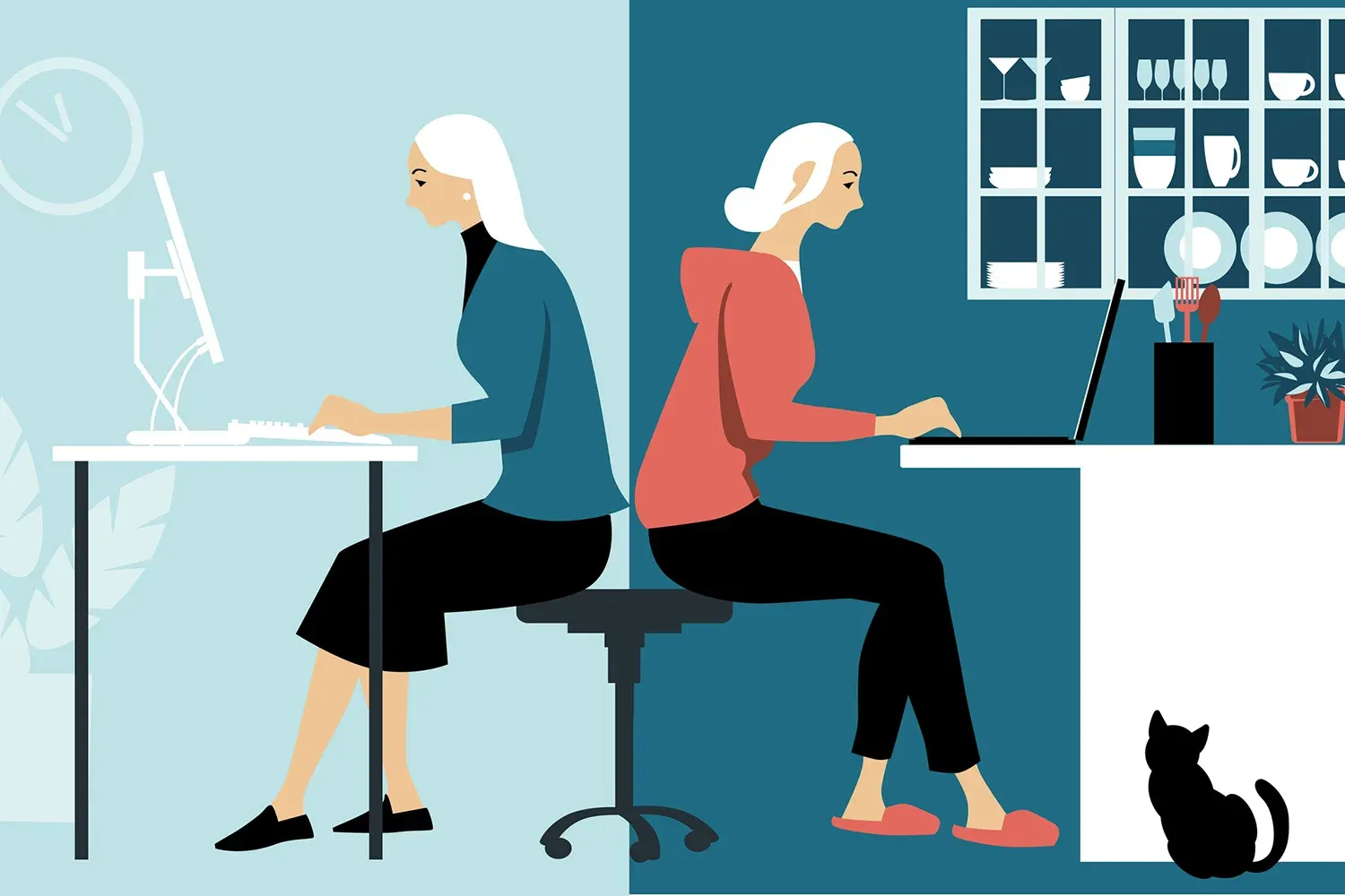 IT support helping remote and hybrid employees