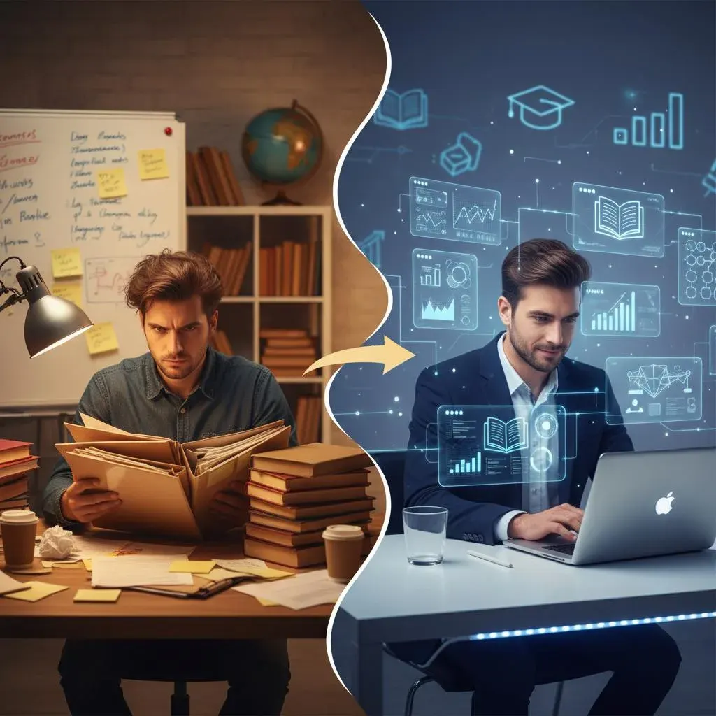 Consultant using AI tools to scale client work